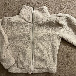 Express Brand Cozy Sherpa Zip-Up Jacket